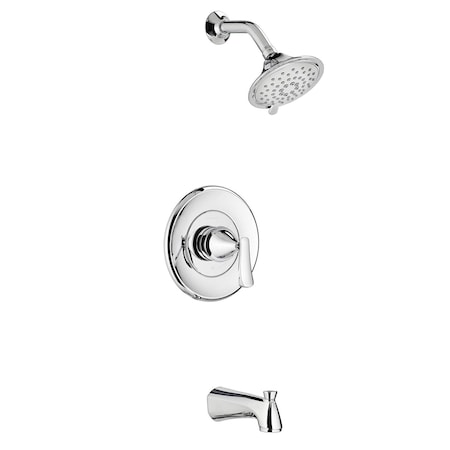 American Standard American Standard Chatfield Polished Chrome Brass 3 settings Tub and Shower Trim Kit 1.8 gpm 7413508.002
