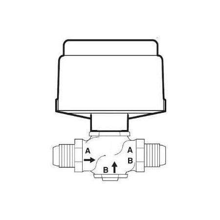 Schneider Electric VB: 5/8 in. 2W. Globe. STR. FLR. UC. BR. 1.3 cv. 50 PSI. Act (MK-2690): Pneu. 2Pos/Prop. Slt PSIG. VK-7222-203-4-02