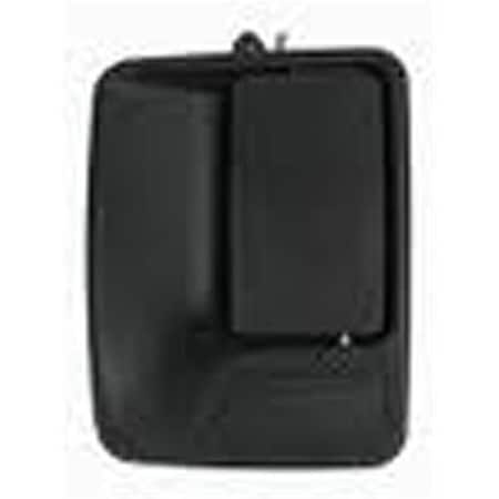 Sherman Parts Left Hand Outer Rear Door Handle for 1999-2016 F-series Superduty Pickup, Black SHE580-136BL