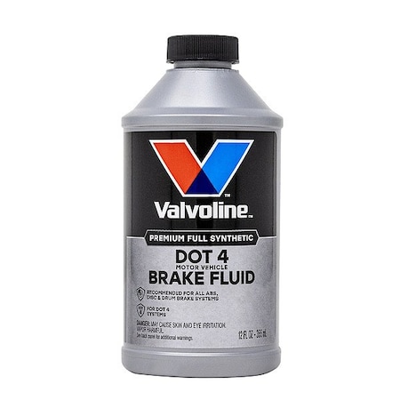 Valvoline Brake Fluid, Glycol, Yellow, 32 oz VVDOT412