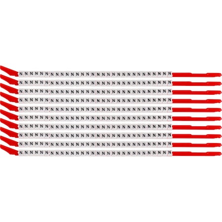 Brady ClipSleeve Wire Markers Size 10 Nylon 16 AWG - 14 AWG, N Pack of 300 Each, 300PK SCN10-N