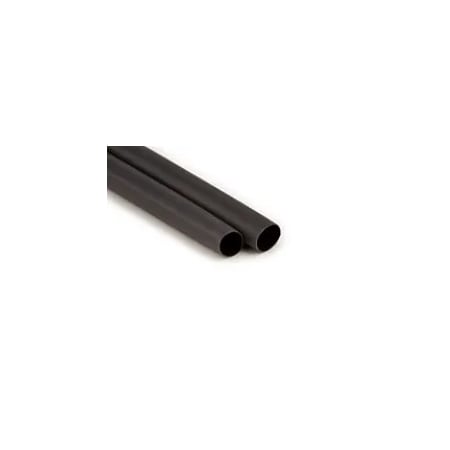 3M Adhesive Lined Heat Shrink Tube, Heavy Wall, 3:1 I.D. Shrink Ratio, 0.4 in I.D. Before Shrinking, 3 PK ITCSN-0400-6"-BLACK-12-3 PC PKS