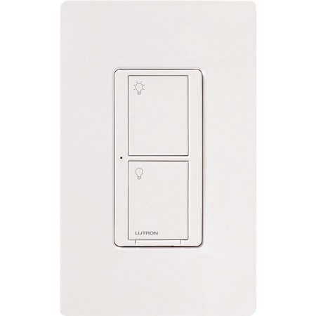 Lutron Lght Dmr, Switch Only, 120/277V AC, Wht PD-5WS-DV-WH