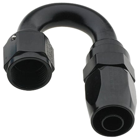 Fragola 231808-BL 180 deg 2000 Series Pro-Flow -08 AN Hose End, Black FRG231808-BL