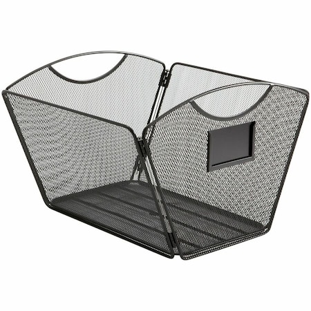 Safco Desktop Tub File, Black, Steel, 12 1/2 in W, 13 3/4 in L, 9 1/2 in H, 13.75" D 2162BL