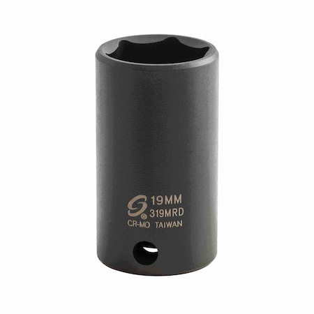 Sunex 3/8 in Drive 19Mm Semi-Deep Impact Socket 319MRD