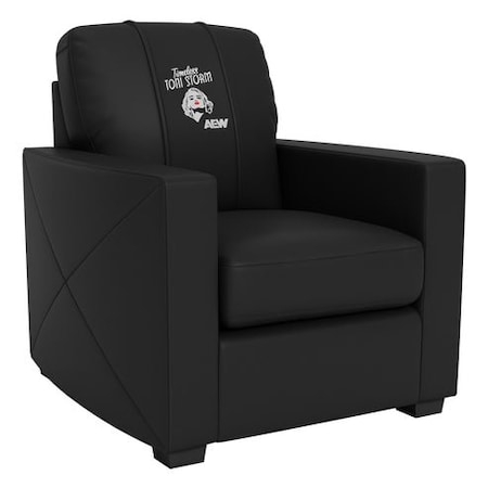 Dreamseat Silver Club Chair with AEW Timeless Toni Storm Logo XZ7759002CHCDBK-PSAEW0007