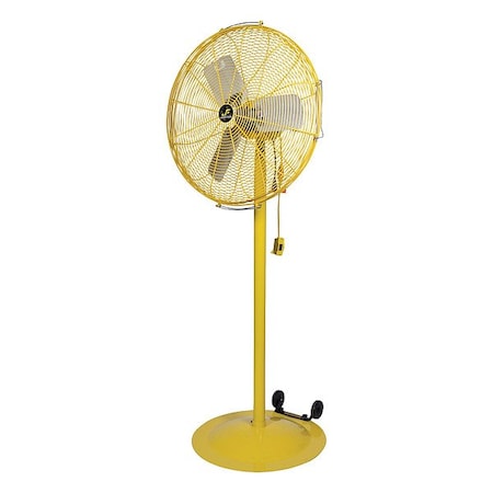 Jan Fan CirculatingFan, 24inDia, Yellow, Mobile JF-MAC24-DCS-Y