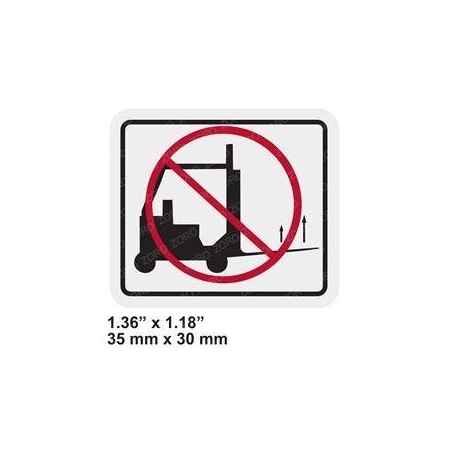 Jlg REPLACEMENT DECAL, NO FORKLIFT 1001212293