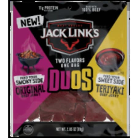 Jack Links 2.85 Oz. Duos Original/Teriyaki Beef Jerky 143298