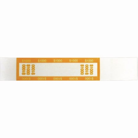 Controltek Currency Straps, $10 Bill, $1,000, Self-Adhesive, 1000PK 560020