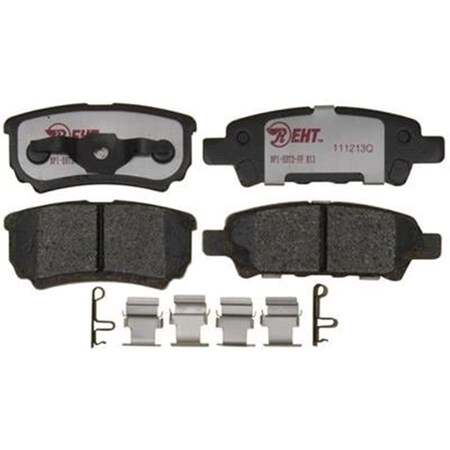 R/M Brakes RM Brakes EHT1037H Ceramic Brake Pad Set With Hardware R53-EHT1037H