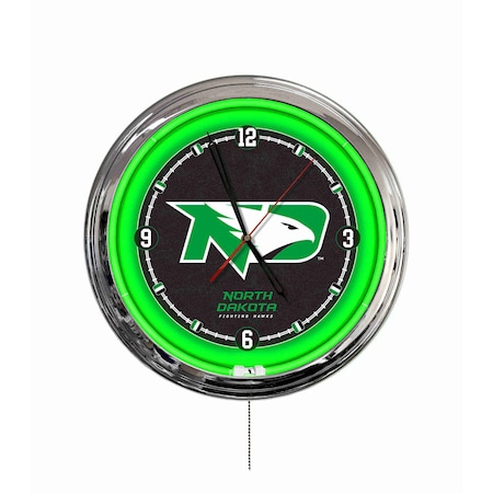 Holland Bar Stool University of North Dakota 16 LED Wall Clock ClkL16