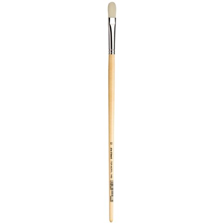 Da Vinci TOP-ACRYL White Brush, Synthetic, Acrylic & Oil, Filbert, Series 7482, Size 12 VA-7482_12