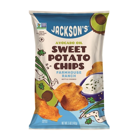 Jacksons Farmhouse Ranch Kettle Cooked Potato Chips 5 oz Bagged 1090