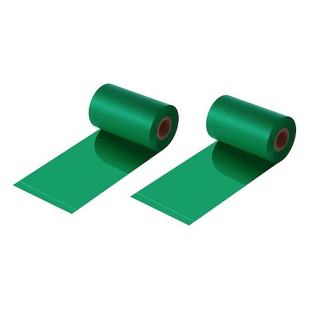 Zoro Select THERMALTRANSFERRIBBON, Resin/Wax, Green RD4331181WR-Tr-Gre