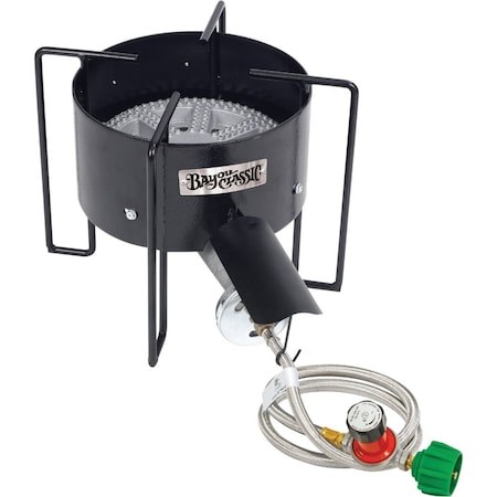 Bayou Classic 210000 BTU Banjo Propane Gas Single Burner Cast Iron Outdoor Cooker KAB4