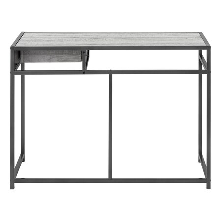Homeroots 42" Gray and Dark Gray Computer Desk 376543