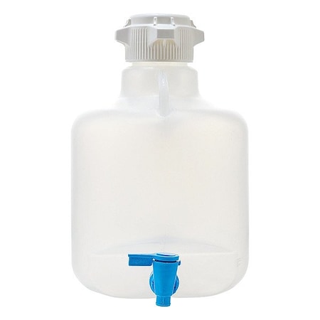 Zoro Select Carboy, Polypropylene, 392 mm H, Colorless 155-B817-FLS
