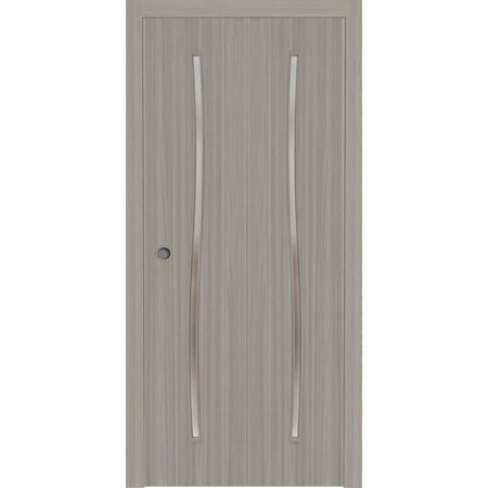 Sartodoors Sliding Closet Bi-fold Doors 48 x 84 inches, BASIC 3002 Oak Franko, Sturdy Tracks Moldings Trims H BASIC3002BF-DUFR-48x84 (2* 24x84)