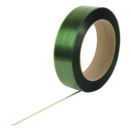 Zoro Select Plastic Strapping, 820 lb, Green 4828826G72E