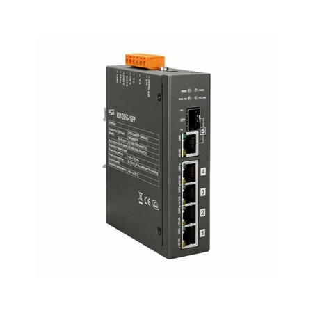 Icp Das 4 port and 1 gigabit fiber optic combo port unmanaged Ethernet switch. Repla NSM-205G-1SFP