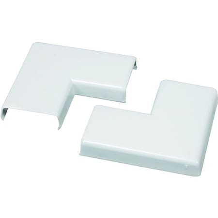 Legrand Wiremold Raceway Flat Elbow, Plastic, White NMW6