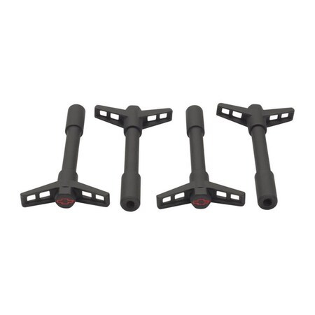 Powerplay 141756 Valve Cover Wing Nut, Black Crinkle PO740504