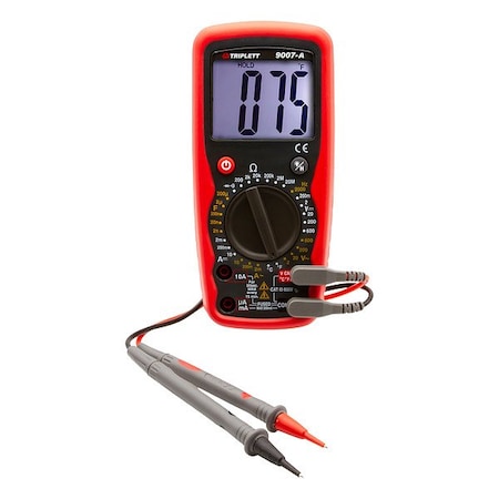 Triplett DigitalMultimeter, AvgCalc, 10A, 600VAC/DC 9007A-NIST