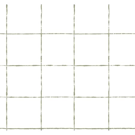 York Wallcoverings La Vitre Plaid Leaf Wallpaper ZM2852