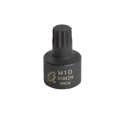 Sunex 3/8 in Drive M10 Stubby Triple Square Impact Socket 310XZN