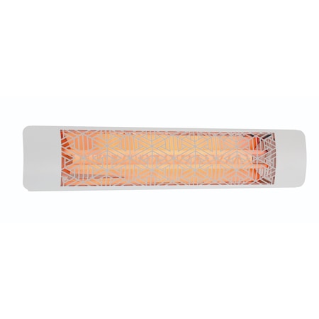 Eurofase SS 39in Dual Element 5000W 240V Heater, White, Mason Decor Plate EF50240W3