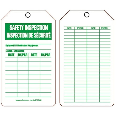 Accuform Adhesive Dura-Poly, 3 in Width, 0.025 in Height, , 5 PK TCF465PTM