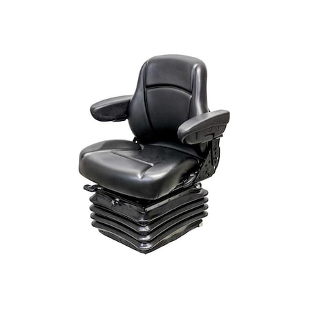 Uni Pro 1201 Air Suspension Seat, 24-Volt, Black Vinyl 8542