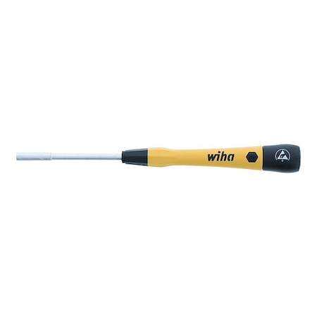 Wiha Nut Driver, 1/8 in, SAE; Metric, 60 mm 27772