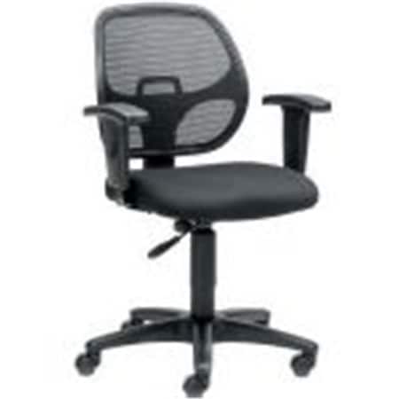 Famous Brand A2911TM1-22A4 Mesh Back Task Chair With Fabric Upholstered Seat YYGB-277436