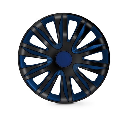Altertrim 17 in Univ Hubcaps for steel whls, Snap-On, (Blk & Blue Lacq), 4PK CHB-5083-BBB-17