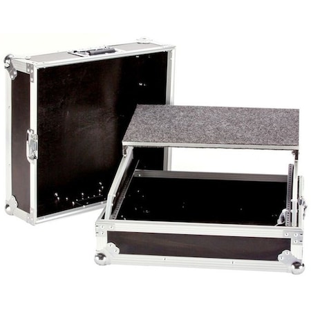 Deejay Led Fly Drive Case For Pioneer DJM3000 Pro Mixer or Similarly Sized Equipment w/Laptop Shelf w/Wheels TBH19MIXLT