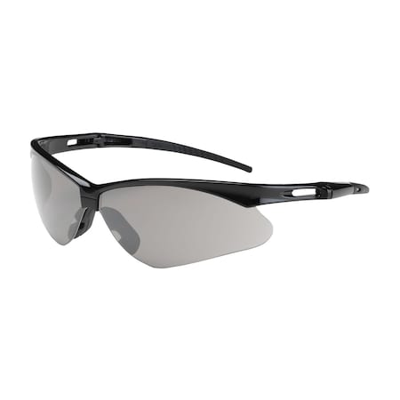 Bouton Optical Semi-Rimless Safety Glasses with Black Frame, Light Gray Lens and FogLess 3Sixty Coating 250-AN-10551