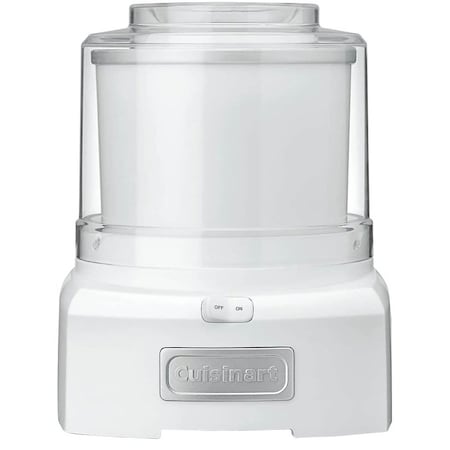 Cuisinart ICE21 Frozen Yogurt, 112 qt, 120 W, Plastic Housing Material, White ICE-21P1
