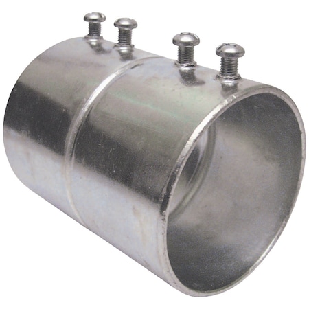 Halex EMT 1-1/2'' Steel Set Screw Conduit Coupling 62815
