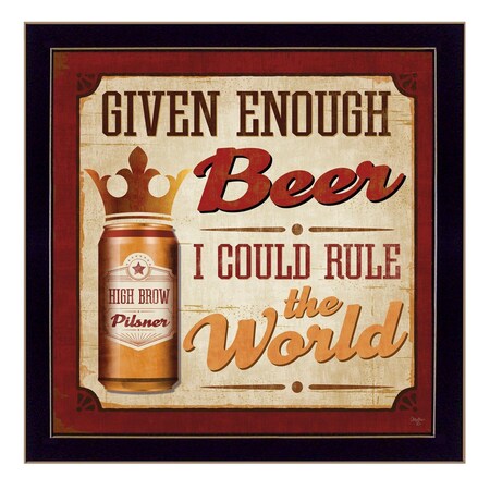 Homeroots I Could Rule the World Black Framed Print Wall Art 405438