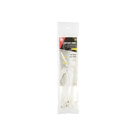 Gb Cable Tie, Double-Lock Locking, 6/6 Nylon, Natural, 20PK 45-308SC