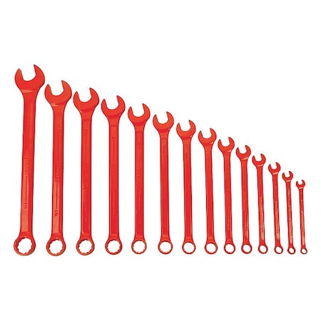 Williams Combination Wrench Set, 1 1/4" L, Stl, SAE JHWWS1172RSC