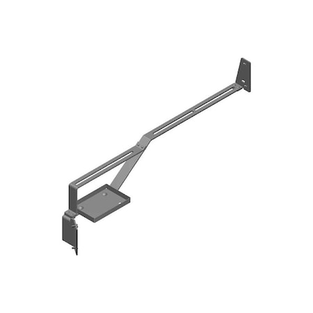 K&M Mfg Monitor Bracket Kit for John Deere R Series Tractors Works with 7-In. Monitor Black 3174