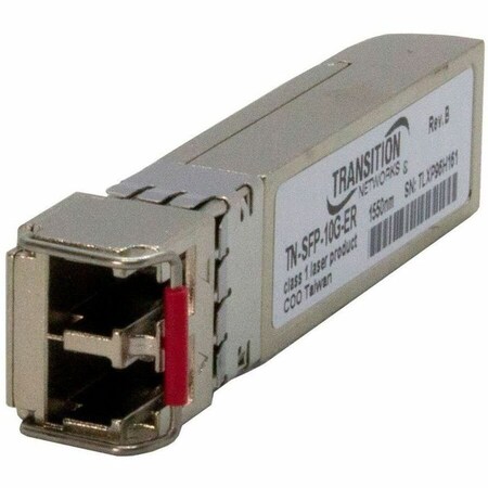 Transition Networks TRANSCEIVER- SFP+, CC, 10GBASE-ER, 10.3G, 1550nm, SM LC, 40KM, 3.3V, DMI TN-SFP-10G-ER