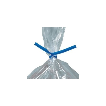 Bubblefast 2000-9 x 5/32'' Blue Plastic Twist Ties, 2000PK BFPLT9B