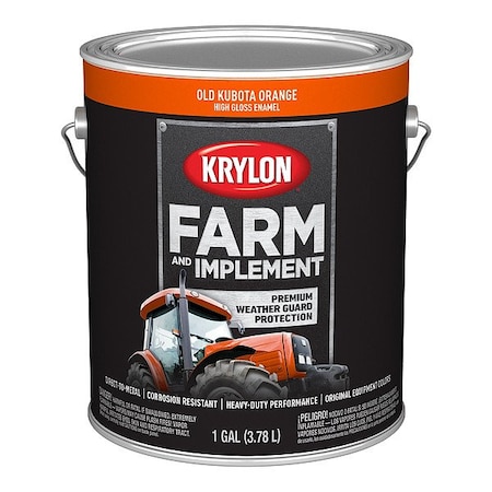Krylon Acrylic Coating, High Gloss, Old Kubota Orange K01978008