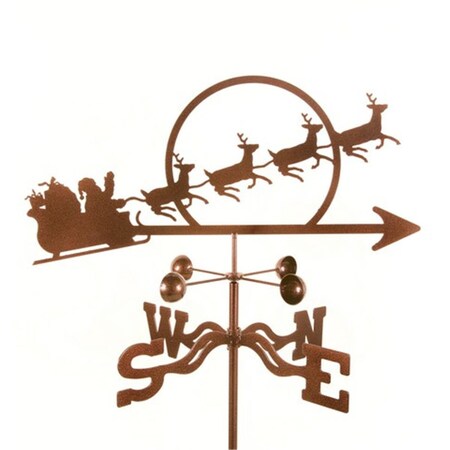 Ez Vane Santa with Sleigh Weathervane - Four Sided Mount EZ1805-4S