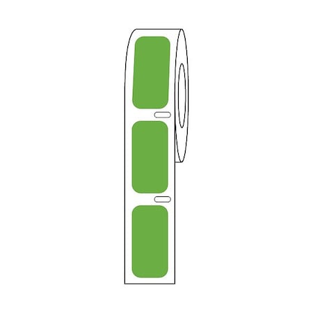 Zoro Select Cryogenic Label, Green, Polypropylene GRAING-DTC3